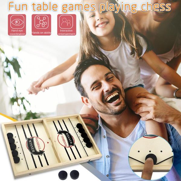 

catapult chess bumper chess parent-child interactive game table deskbattle 2 in 1 ice hockey game toy table hockey