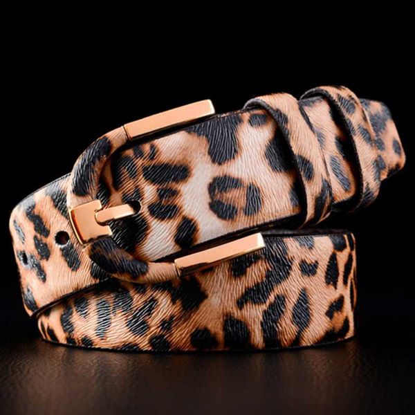 

ins women leather belts brand man belt leather genuine mens single prong belt business fashion 2020 snakeskin leopard, Black;brown