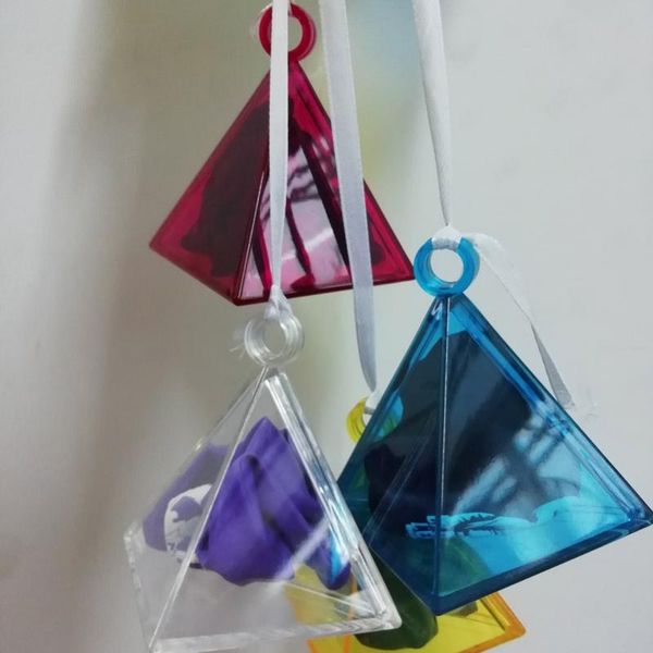 

20pcs/lot gift box gravity block helium balloon weights pyramid pendants creative party supplies wedding decorations