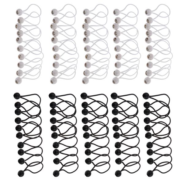 

100 pcs 162mm ball bungee cord tie down cord canopy straps