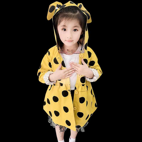 

coat for girl dot pattern girl coats kids toddler children's coat jacekt dot pattern children's clothes for girls, Blue;gray