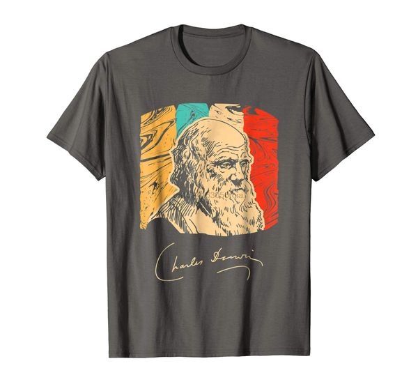

charles darwin naturalist biologist scientist retro t shirt