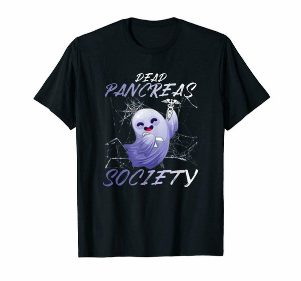 

dead pancreas society diabetes awareness tee ghost halloween black t-shirt s-3xl apparel casualÂ tee shirt