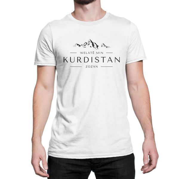 

2020 fashion short sleeve black t shirt kurdistan welate min t-shirt kurdistan my home t shirt
