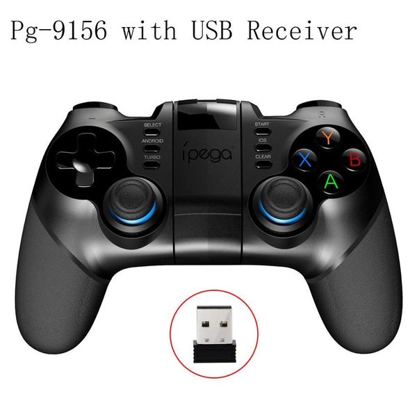 

ipega 9156 9157 bluetooth gamepad support iphone controller flexible joystick with phone holder for android ios pc tv box