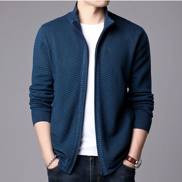 

new design winter autumn warm plus size zipper thick sweater cardigan men sweatercoat, White;black