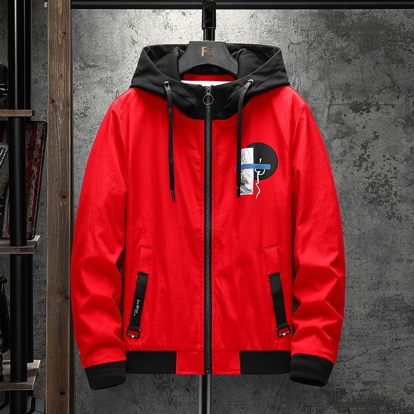 

men's 2020 autumn new men's korean hooded casual fashion jacket jacketfashion youth all-match jacket men 7lvyu, Blue