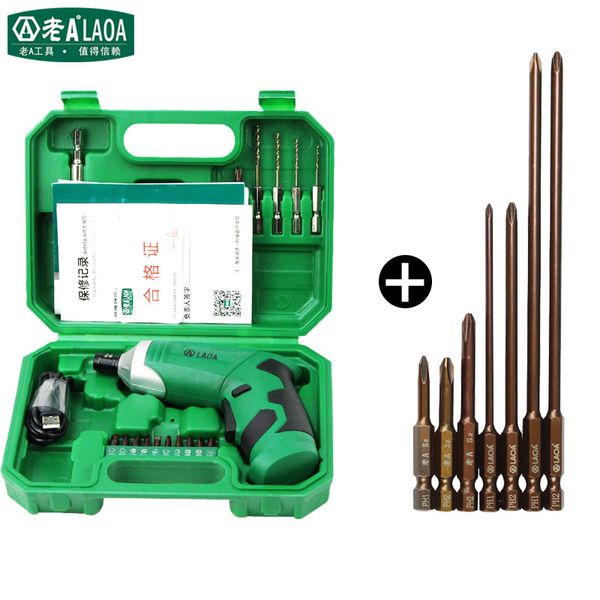 

laoa 3.6v portable electric screwdriver chargeable battery electric drill 19 in 1 cordless drill diy power tools