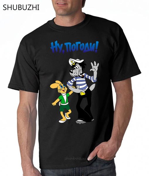 

cartoon well just you wait v1 nu pogodi tv series 1986 tshirt all sizes s 5xl cotton tshirt men summer fashion t-shirt euro size