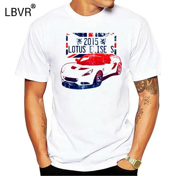 

2015 lotus elise s great британия license plate muscle car t shirtshort рукав tee мода лето топ tee