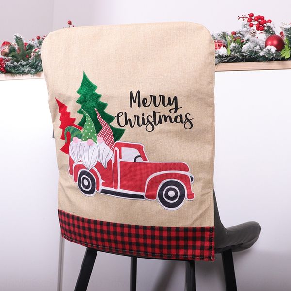 

decorative car dining table chair household cover christmas chair cover linen handicraft seat dining table seat a4t2f