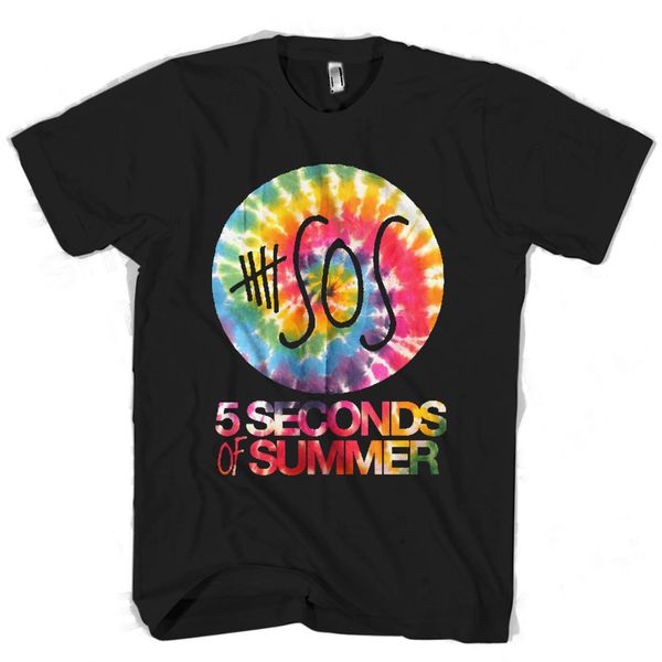 

dye mans 5 seconds of summer t-shirt printed t shirt 2020 fashion brand tee round neck crazy tee