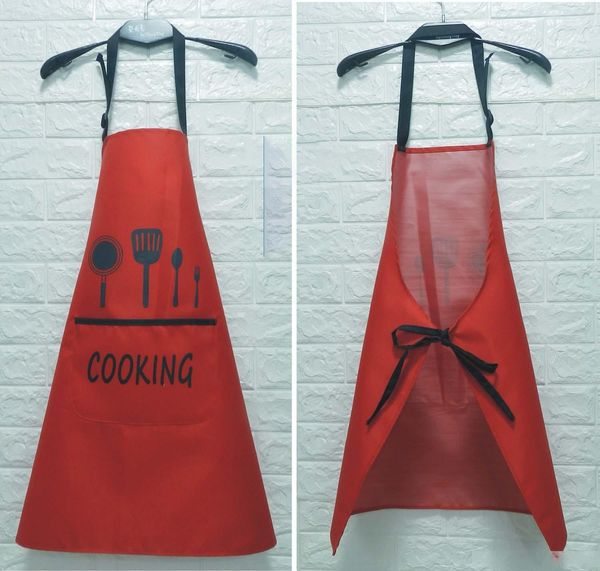 

environment friendly pvc kitchen bib waterproof oil proof adjustable cooking pocket fashion and creative apron for men and women kitchen bib
