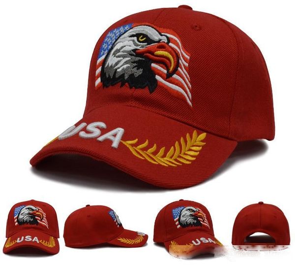 

new 3d embroidered baseball cap patriotic eagle clutching american flag hip hop outdoor adjustable strapback letters dad hat