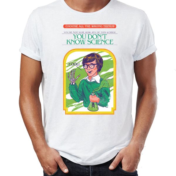 

men's t shirt you don't know science funny meme 80s artsy tee