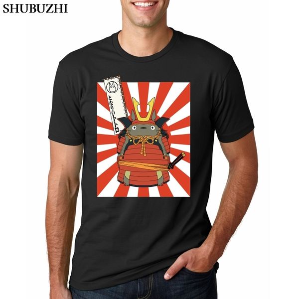 

cotton summer men totoro samurai t shirts fashion funny design t-shirt short sleeve cool male tee