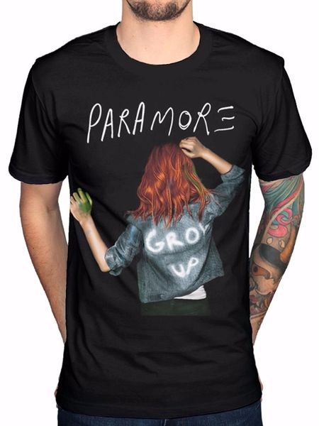 

custom funny mens t shirt paramore grow up tee t shirt black short sleeve summer men t shirts