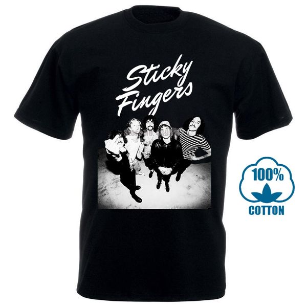 

black style men's fashion crew neck sticky fingers short sleeve t shirts 012286