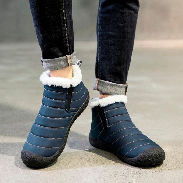 

men shoes autumn 2020 winter warm ankle boots new arrival fashion chaussure homme zapatos de hombre .29, Black