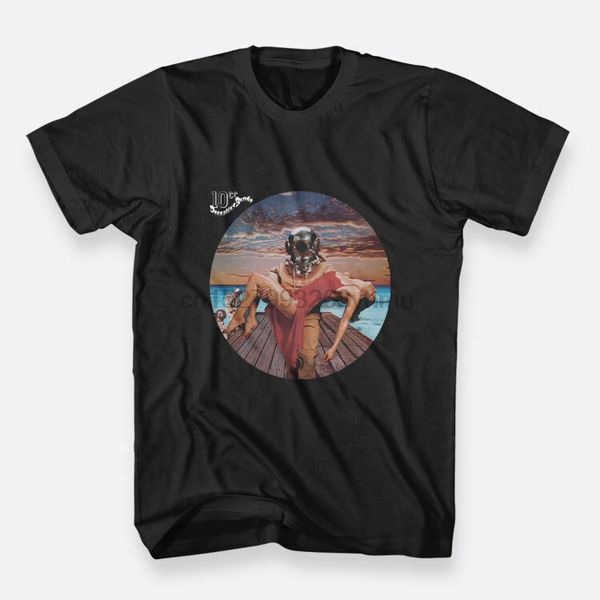 

10cc deceptive bends rock cotton tees sz s-3xl black men t-shirts