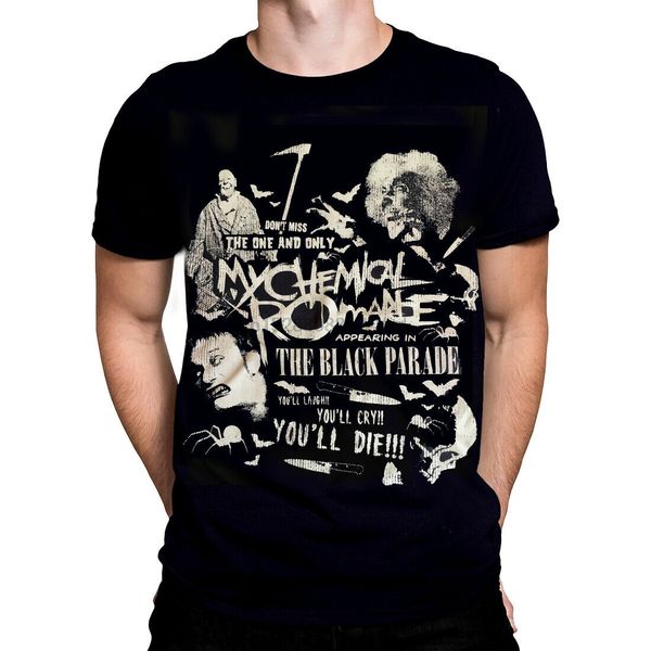 

my chemical romance - scary - mens t-shirt pop punk rock pop rock t shirt men print