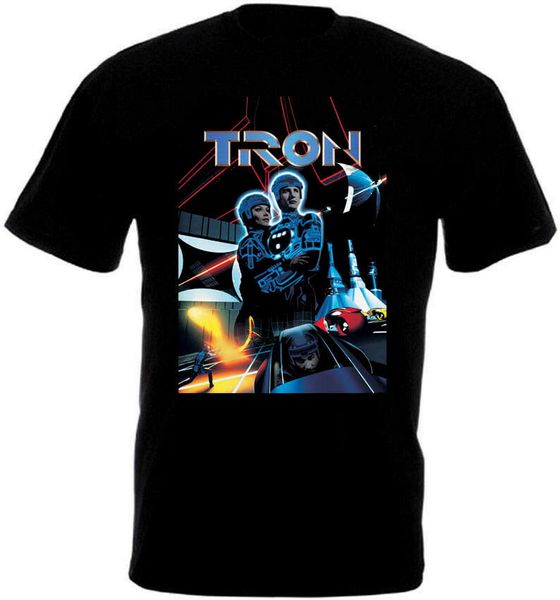 

tron v1 t-shirt black movie poster all sizes s-xxl-5xl cotton harajuku fashion classic tee shirt