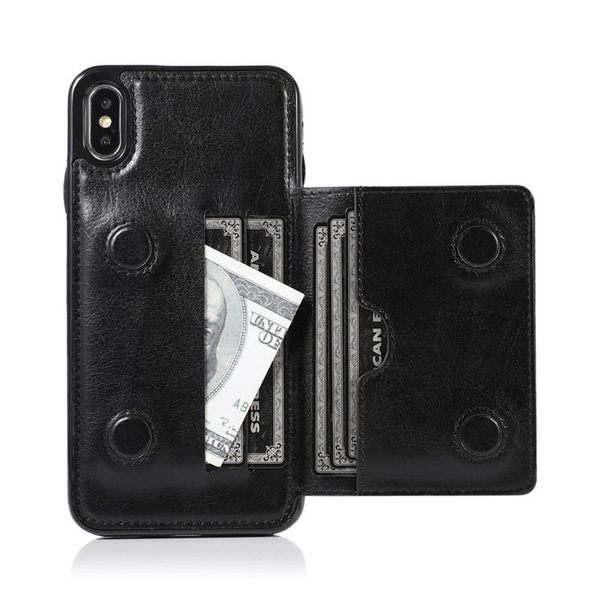 

leather card holder wallet case for iphone 11 pro xs max xr 5 5s 8 7 6 6s plus shockproof cover for samsung note 10 9 8 s10 s9 s8 plus s10e
