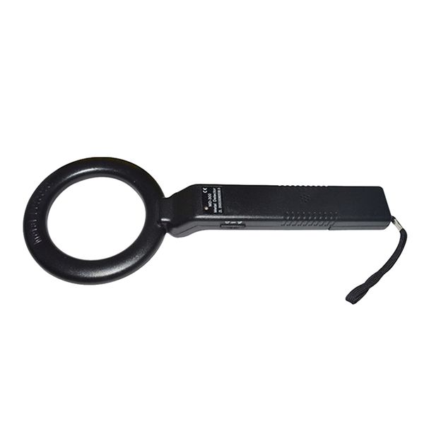 

universal hand held metal detector safe scanner security round shape with holster case brand new