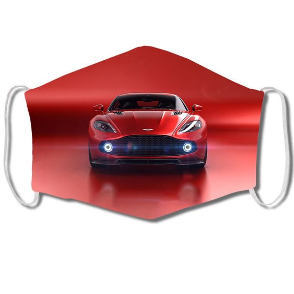 2020 Designer Face Masks Luxury Car 3D Printing Fashion Face Mask Anti Sports Car Dust And Haze