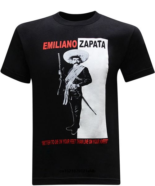 

men t shirt emiliano zapata short sleeve black funny t-shirt novelty tshirt women