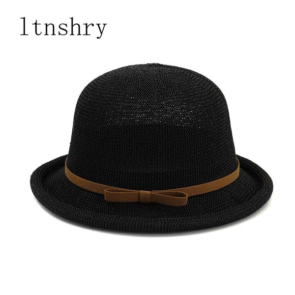 

2020 summer sun hat women new small round crimped basin hats female outdoor breathable sunscreen cap fashion sun shade caps, Blue;gray
