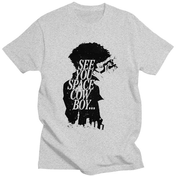 

cool cowboy bebop t shirt men space cowboy shirt men short sleeve uncle spike spiegel tshirt 100% cotton anime manga tee gift