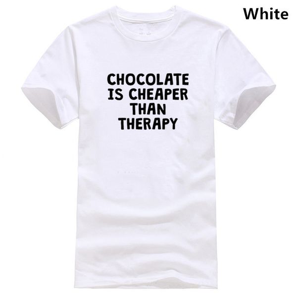 

new fashion chocolate is r than therapy t-shirt men large euro size cool t shirt male tee shirt man o-neck hip hop