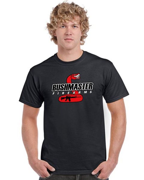 

bushmaster short sleeve brand gun ar-15 pro t shirt black 100% cotton