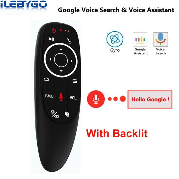 

remote controlers g10 g20 g30 voice air mouse gyroscope wireless control 2.4g google assistant for tv box/pc