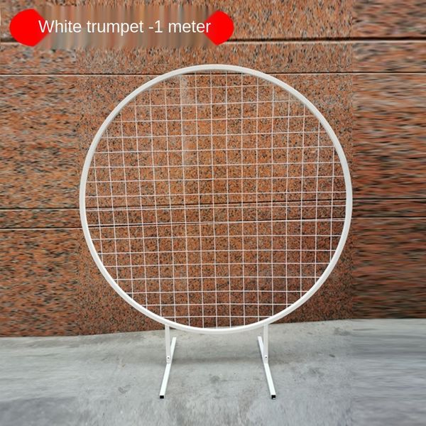 

new round arch screen balloon mori balloon decorative iron grid road guide background grid screen 5vm0m