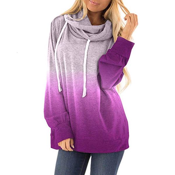 

fashion women simple hoodie tie dyes print drawstring sweatshirt stylish long sleeve comfortable soft casual 927#3, Black