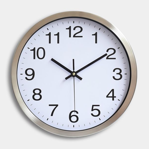 

industrial simple wall clock silent living room personality metal quartz wall clock round wand klok minimalist decor