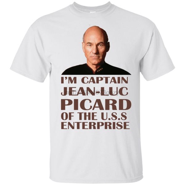 

mens captain jean luc picard t-shirt size m-3xl cool tee shirt