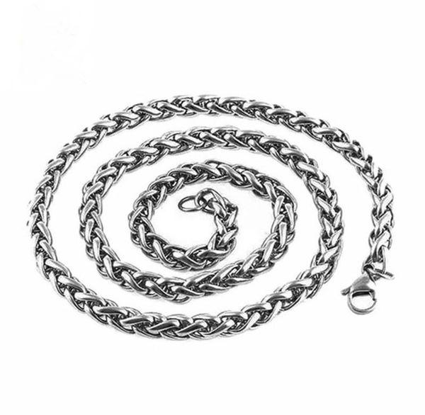 

6mm clavicle necklace jewelry domineering mens keel couple chain (no pendant, Silver