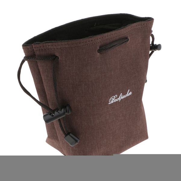 

portable dslr camera lens holder storage bag pouch carrying case brown