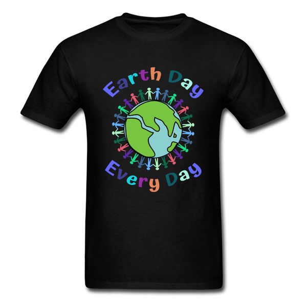 

earth day every day t shirt men t-shirt environmentalist tshirts custom team clothing 2018 cartoon cotton kawaii tee black