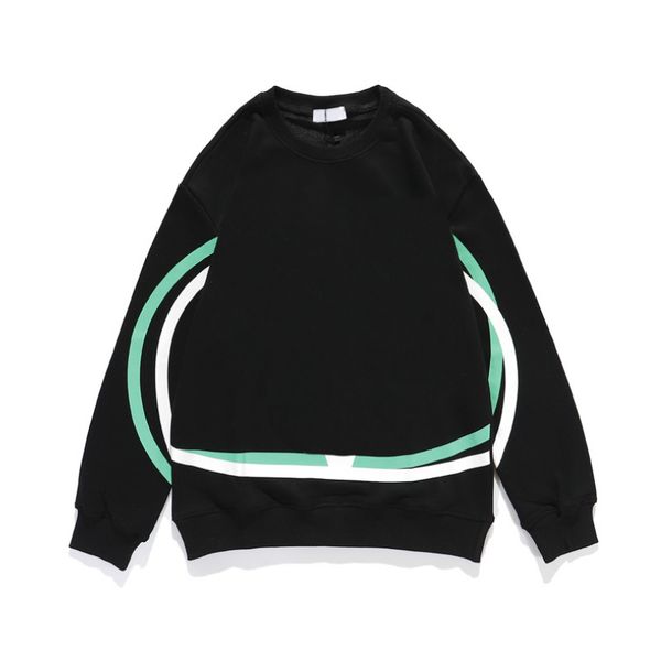 

20ss vxxxxtino sweatshirts trendy letter printed mens pullover fashion long sleeve breathable crew neck hoodies mens womens sweatshirts, Black