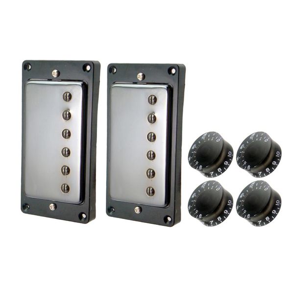 

2 pieces double coil neck&bridge pickups with tone&volume control knobs for lp electric guitar