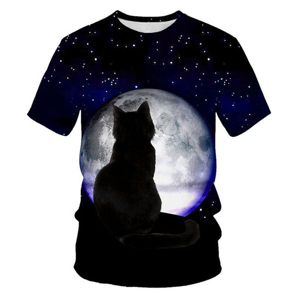 

new cool 3d print two cat male 3d print shirts hippie anime hentai men clothing