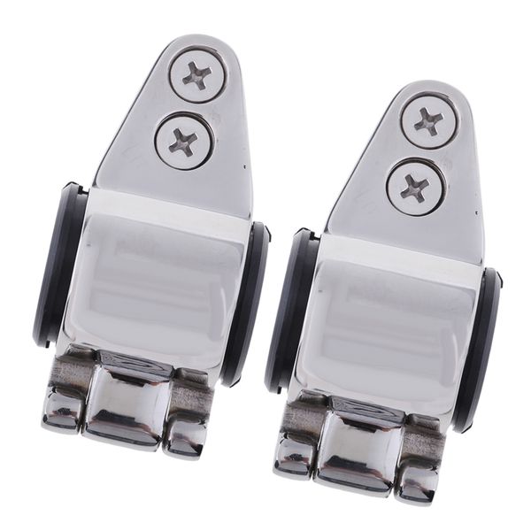 

2 boat fitting jaw slide hinged stainless steel suit for 20 22 25mm tube