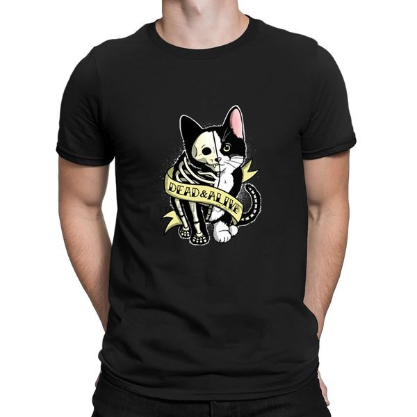 

fashion schrodinger cat tattoo t shirt