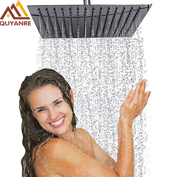 

bathroom shower heads showe head faucet accessories 6 8 10 12 inch rainfall square chrome finish single
