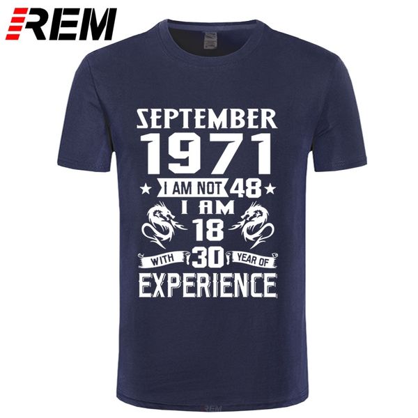 

rem 1971 years shirt men's short sleeve t shirt t shirt printed casual fashion 1971