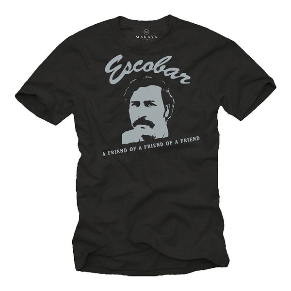 

2019 funny men's t-shirt pablo escobar gangster summer fashion tee shirt